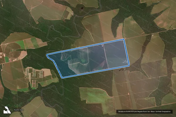 Imagem de satélite de FAZENDA AGUAS VERDES / 001 em Sorriso - MT