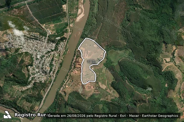 Imagem de satélite de FAZENDA SÃO LOURENÇO  - Parte 1 em Bugre - MG