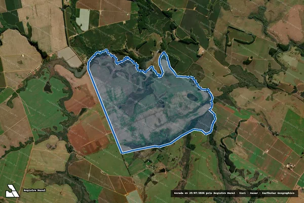 Imagem de satélite de Fazenda da Macena - Parte 4 em Vacaria - RS
