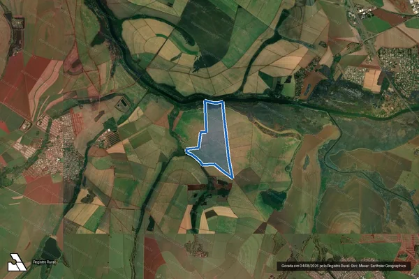 Imagem de satélite de Fazenda Boa Vista ou Jatobazinho em Ribeirão Preto - SP