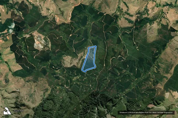 Imagem de satélite de SÍTIO PARAIZEN - Sítio Paraizen em Santa Branca - SP
