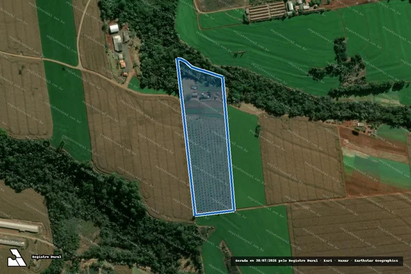 Imagem de satélite de LOTE ?J? - Parte 1 em Arapongas - PR