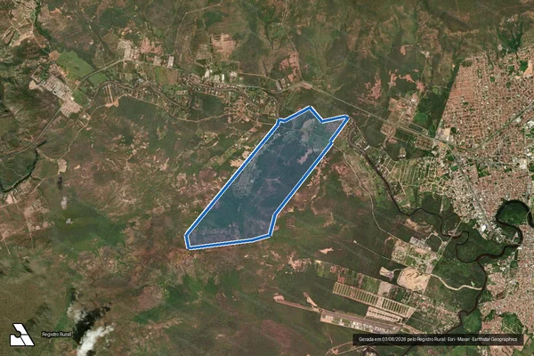 Imagem de satélite de FAZENDA MÃE PRETA - Parte 1 em Barreiras - BA