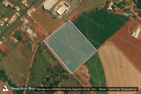 Imagem de satélite de Chácara São José - Parcela 1 em Borborema - SP
