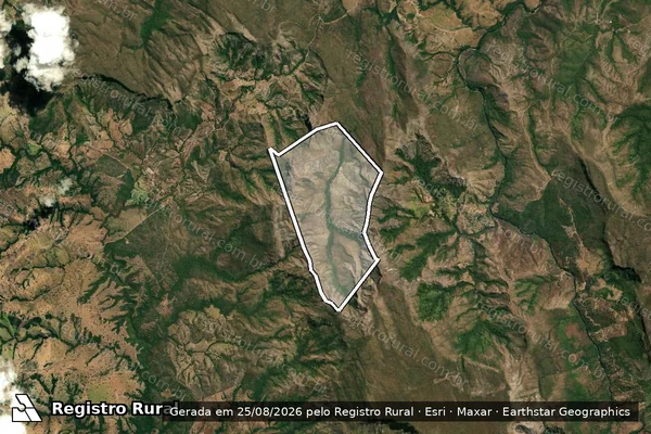 Imagem de satélite de FAZENDA CABA VIDA - 001 em Niquelândia - GO