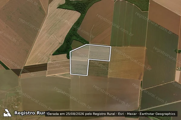 Imagem de satélite de Lote nº 35 - Parte 01 em Tapurah - MT