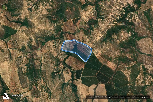 Imagem de satélite de Fazenda do Touro - Fazenda do Touro em Inimutaba - MG