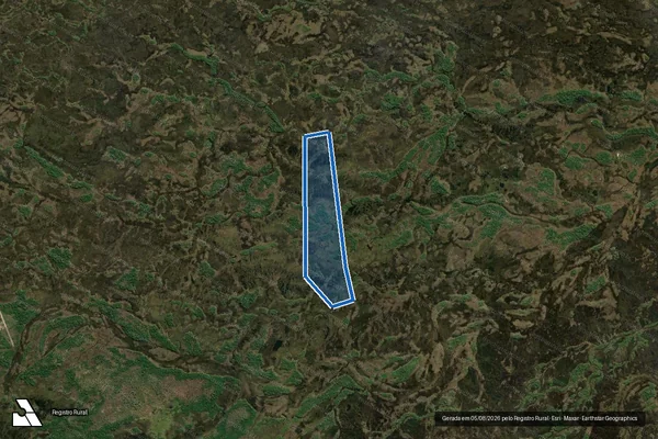 Imagem de satélite de Fazenda Marilândia - Fazenda Reserva São Francisco em Corumbá - MS