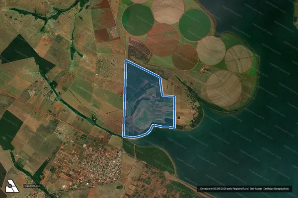 Imagem de satélite de FAZENDA DE ENSINO, PESQUISA E EXTENSÃO ? CERRADO - Parte 1 em Selvíria - MS