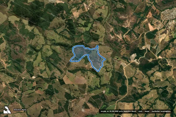 Imagem de satélite de Fazenda Ponte do Arroz - PARCELA 03 em Camacho - MG
