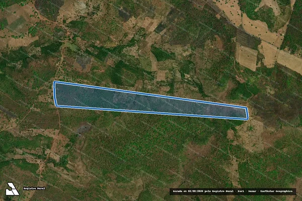 Imagem de satélite de GLEBA LAGOA DO PAU DE TERRA - 001 em Pastos Bons - MA