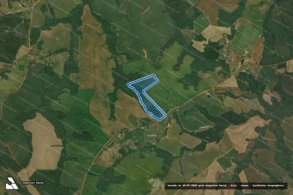 Imagem de satélite de FAZENDA GAIAS II - Parcela 1 em Tibagi - PR