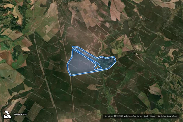 Imagem de satélite de Fazenda Bebedouro (Horto Gramado) em Santa Rita do Passa Quatro - SP