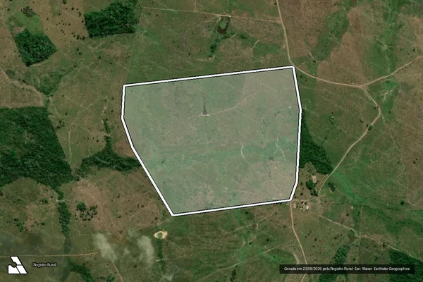 Imagem de satélite de FAZENDA VITORIA - LOTE 155 - Parcela 1 em São Domingos do Araguaia - PA