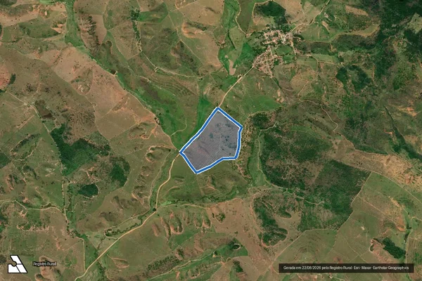 Imagem de satélite de Fazenda Bananal - GLEBA 2 em Resplendor - MG