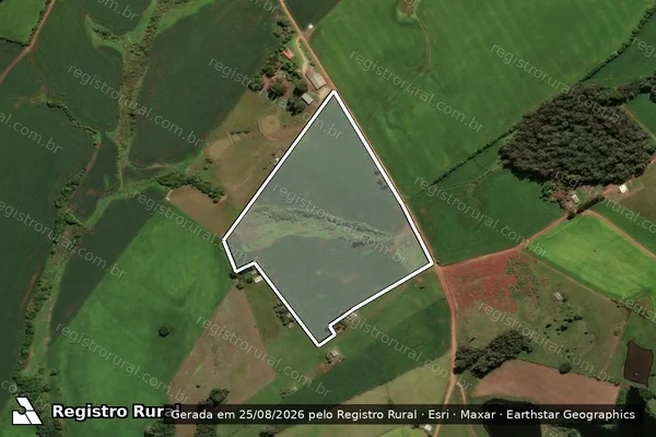 Imagem de satélite de AGROPECUÁRIA QUATRO C - GLEBA E em Cachoeira do Sul - RS