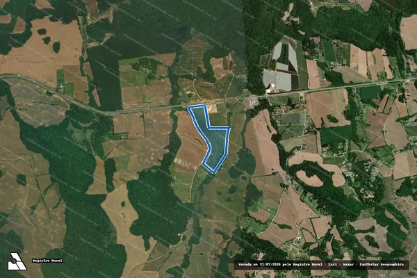 Imagem de satélite de CAPAO DO CIPO - AREA 01 em Lapa - PR