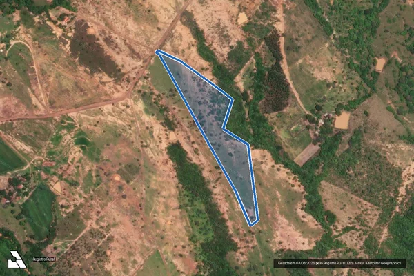Imagem de satélite de Fazenda Gado Bravo Extrema Mamuda - LOTE 02 em Unaí - MG
