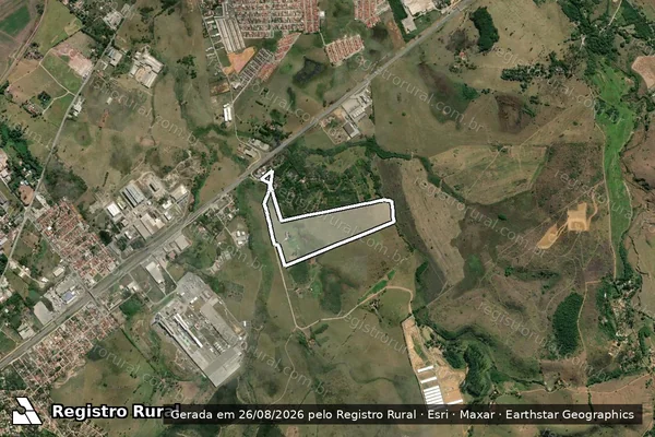 Imagem de satélite de Sitio Bela Várzea - GLEBA A em Lorena - SP