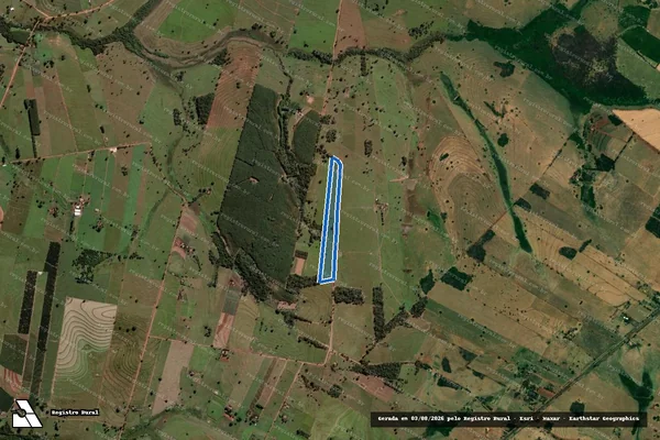 Imagem de satélite de SITIO RODRIGUES ? GLEBA 02 - Parte 1 em Urânia - SP