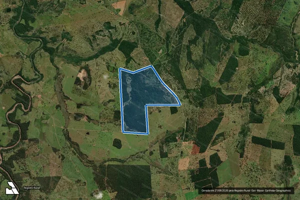 Imagem de satélite de FAZENDA SÃO MARCOS - PARTE 1 em Guia Lopes da Laguna - MS