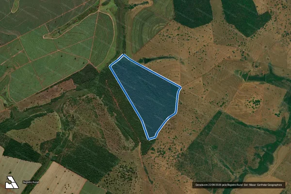 Imagem de satélite de FAZENDA VARGINHA SÃO DOMINGOS - MAT. 17.929 em União de Minas - MG