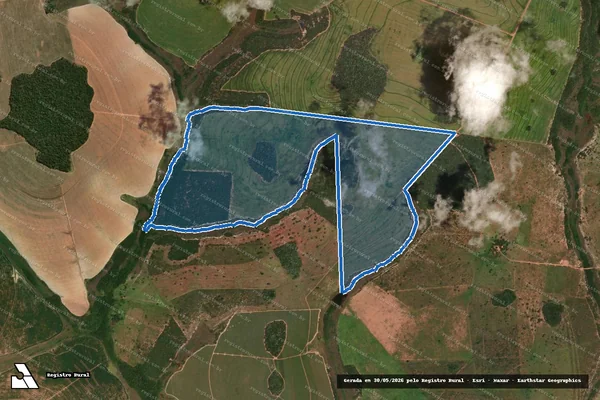 Imagem de satélite de Fazenda Santa Regina II - Parte 1 em Aporé - GO