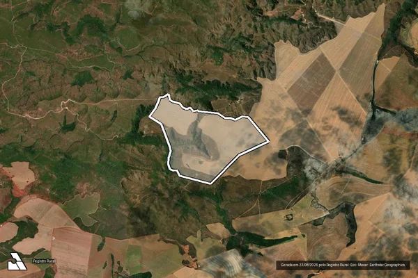 Imagem de satélite de FAZENDA ESTRELA - MATRICULA 706 em Guiratinga - MT