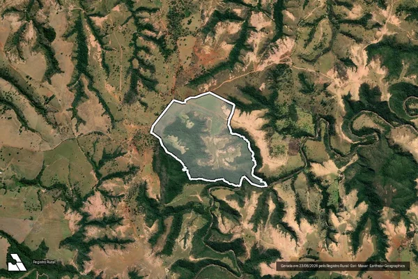 Imagem de satélite de Fazenda Pontal - Parte 1 em Lagoa Formosa - MG