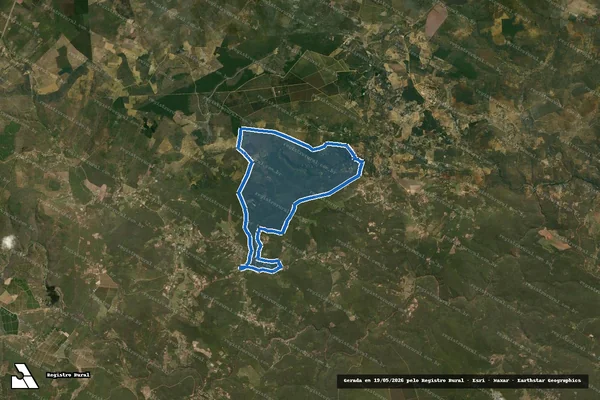 Imagem de satélite de FAZENDA ESPIRITO SANTO - GLEBA A em Cândido Sales - BA