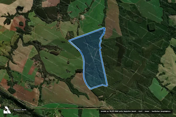 Imagem de satélite de Fazenda Colonia Augusta Vitoria I - Parcela 1 em Ortigueira - PR