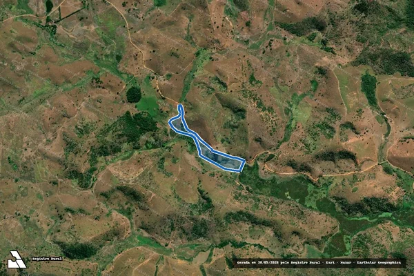 Imagem de satélite de FAZENDA ÁGUA PRETA B - Parte 3 em Campanário - MG