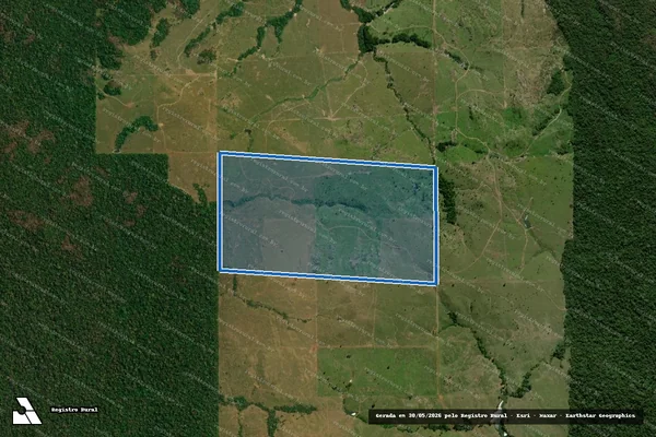 Imagem de satélite de LOTE 14, GL 10, ST RIO BRANCO IV - Parte 1 em Alta Floresta D'Oeste - RO