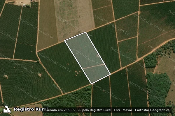 Imagem de satélite de FAZENDA JARDIM - Parte 1 em Araguari - MG