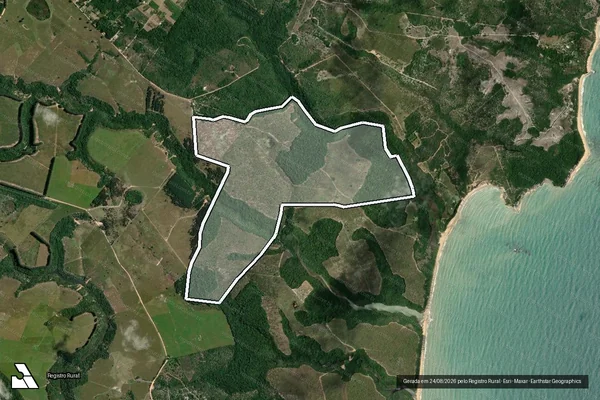 Imagem de satélite de Fazenda Juacema do Norte - Parte 1 em Porto Seguro - BA