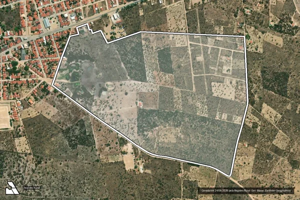 Imagem de satélite de FAZENDA UMBURUSSU OU URUÇÚ - Parte 1 em Quixabeira - BA