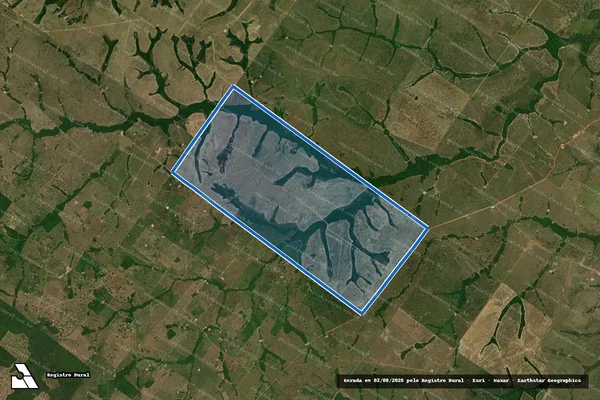 Imagem de satélite de Fazenda Cinco Irmãos em Santa Fé do Araguaia - TO