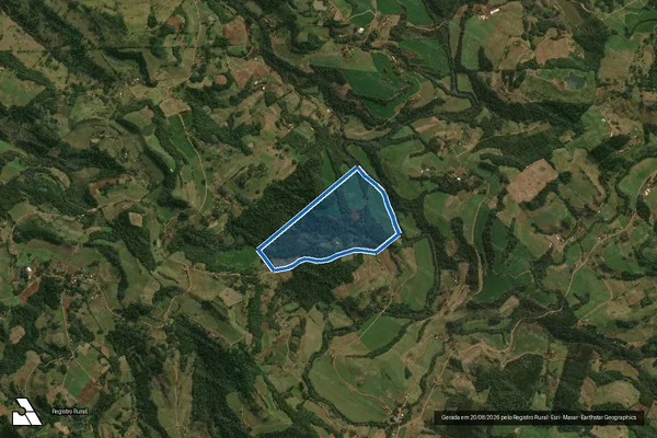 Imagem de satélite de Lote Rural 187/GL 01 - PARCELA 01 em Dionísio Cerqueira - SC