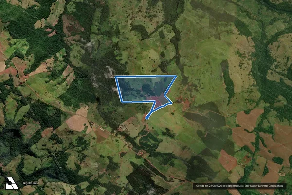 Imagem de satélite de Faz. Serra Paulista - em Cândido de Abreu - PR
