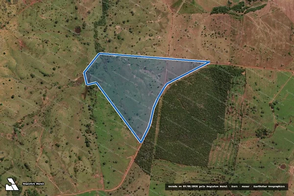 Imagem de satélite de PARTE DO LOTE N° 01 (UM) DO LOTEAMENTO RIBEIRÃO DE PEDRA - Parcela 1 em Monte Santo do Tocantins - TO