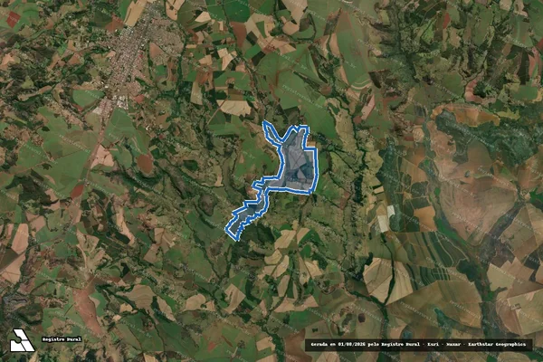 Imagem de satélite de Fazenda Santa Rita - Parcela 1 em Brodowski - SP