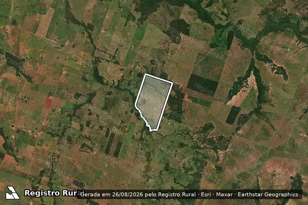 Imagem de satélite de Fazenda Sao Jorge - PARTE 1 em Coxim - MS