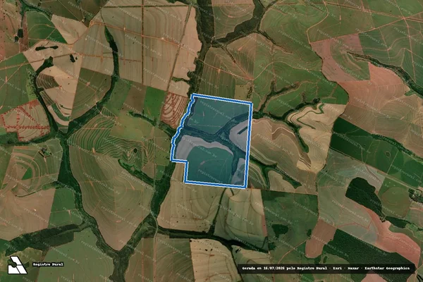 Imagem de satélite de Fazenda Espírito Santo ? Gleba A - Parte 1 em Taciba - SP