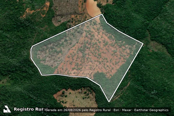 Imagem de satélite de Fazenda Padre Nosso - GLEBA-12- em Materlândia - MG