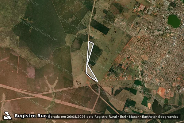 Imagem de satélite de FAZENDA RODEIO GLEBA A-2 - REMANESCENTE 02 em Três Lagoas - MS