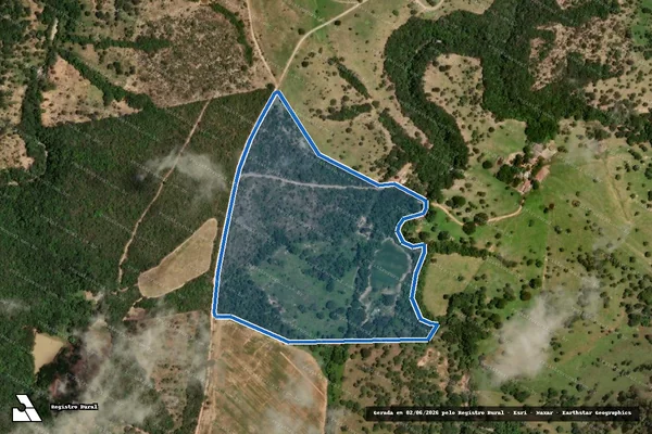 Imagem de satélite de Parte de terras da FAZENDA LAZARO - Parte de terras da FAZENDA LAZARO em Cocalzinho de Goiás - GO