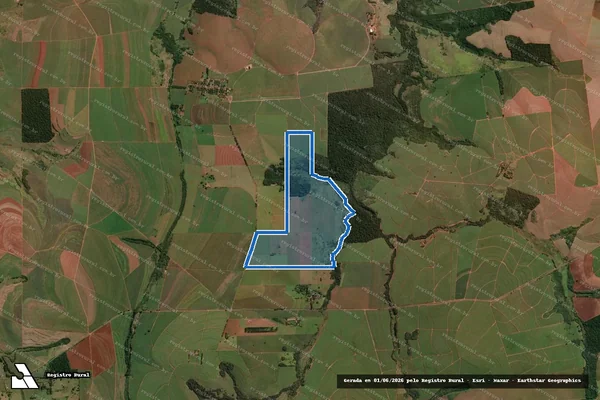 Imagem de satélite de Fazenda Ibicatu Terceiro - Parcela 1 em Centenário do Sul - PR