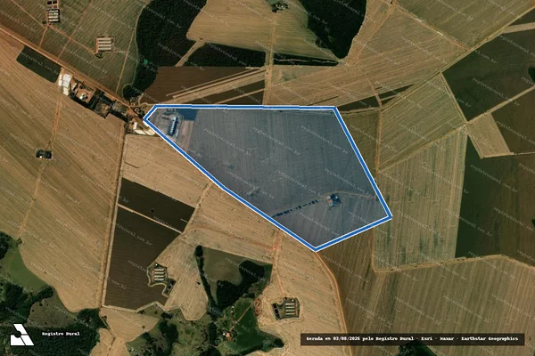 Imagem de satélite de Fazenda Fortaleza – Paraíso do Rio Preto em Rio Verde - GO
