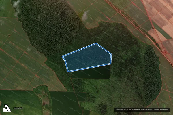 Imagem de satélite de FAZENDA CABECEIRA DO ALEGRETE E VIRA MÃO - PARTE II - Gleba em Rio Brilhante - MS