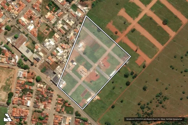 Imagem de satélite de Fazenda Saco Fechado e Traíras - 02 em Abaeté - MG